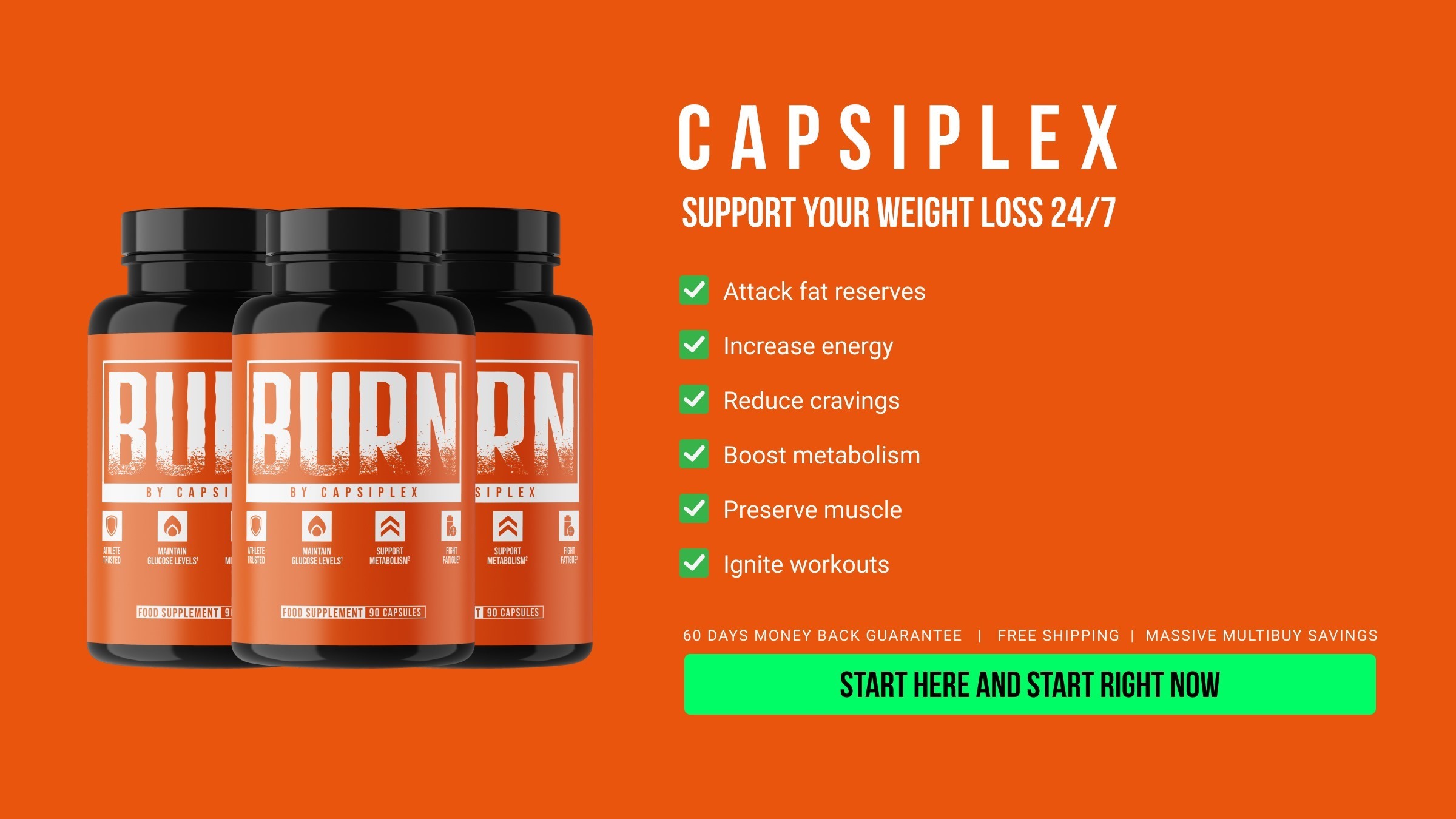 Capsiplex BURN Top fat burning supplements for men